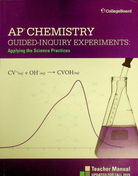  Ap chemistry guided-inquiry experiments : applying the science practices