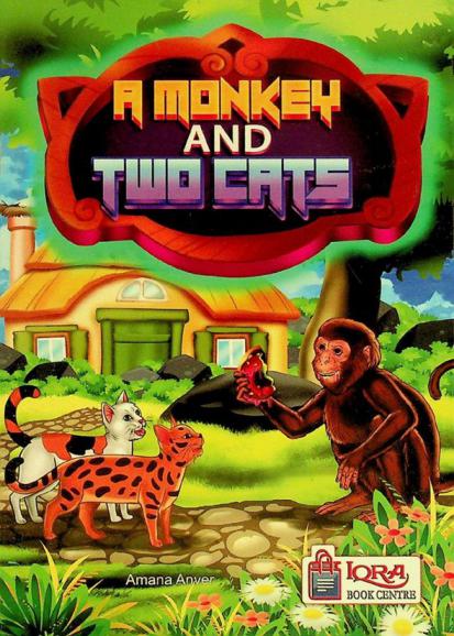  A monkey and two cats