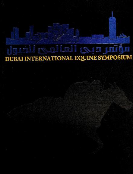  Dubai international equine symposium = مؤتمر دبي العالمي للخيول : the equine athlete : tendon, ligament and soft tissue injuries March 27-30, 1996