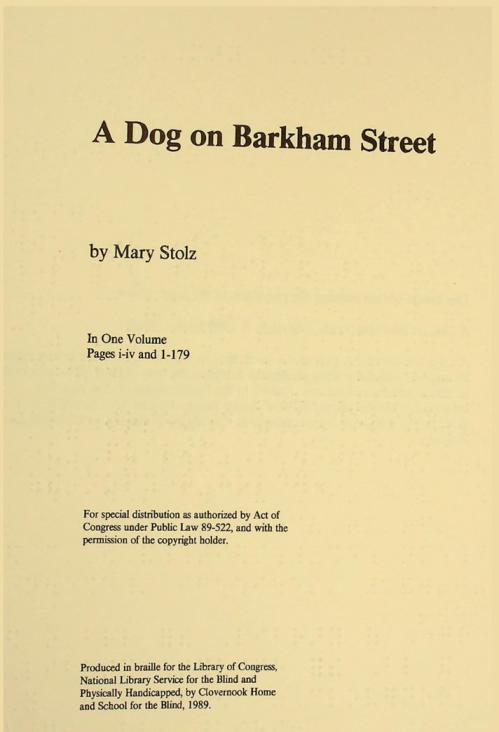  A dog on Barkham Street