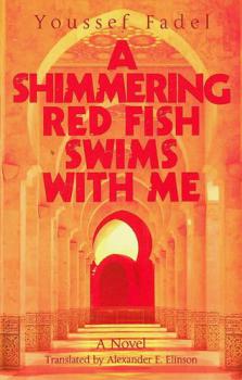  A shimmering red fish swims with me