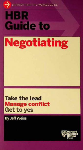  HBR guide to negotiating