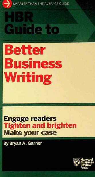  HBR guide to better business writing