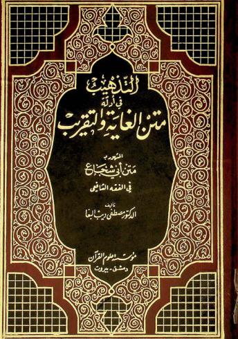 التذهيب في أدلة متن الغاية والتقريب، المشهور، بمتن أبي شجاع في الفقه الشافعي