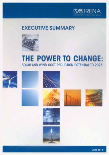  The power to change : solar and wind cost reduction potential to 2025 : executive summary