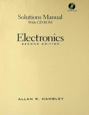  Electronics : solutions manual with CD-ROM