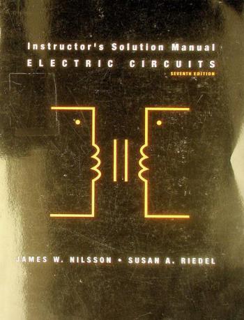 Instructor's solution manual : electric circuits