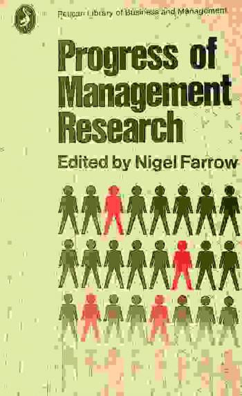  Progress of management research