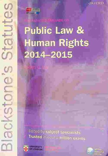  Blackstone's statutes on public law & human rights, 2014-2015