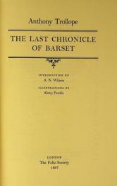  The last chronicle of Barset