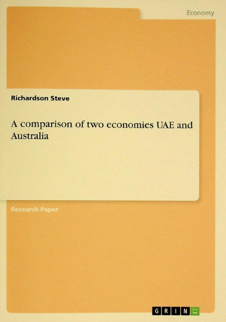  A comparison of two economies UAE and Australia
