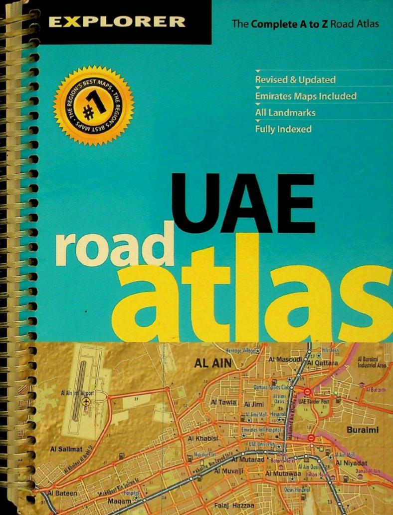  UAE road atlas : the complete A to Z road atlas