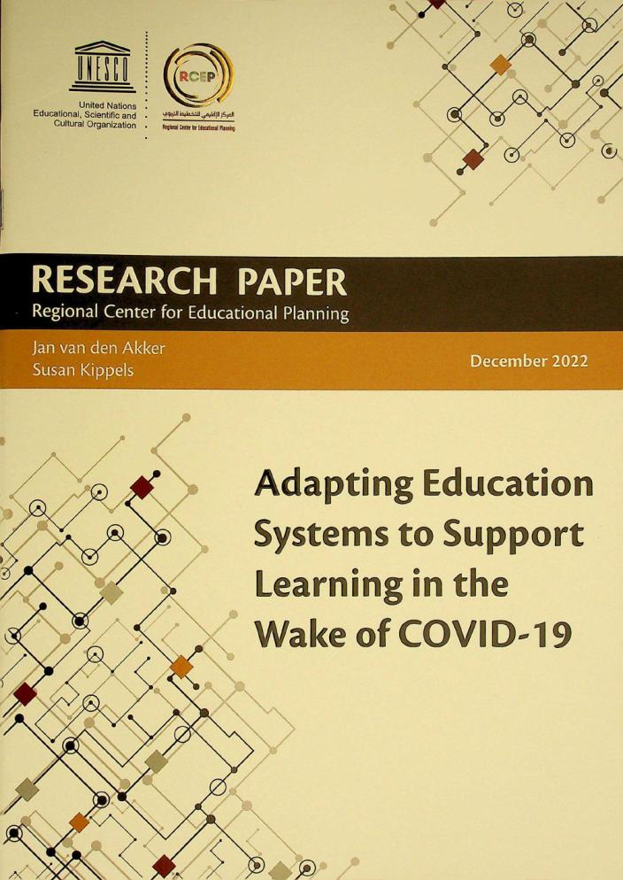 Adapting education systems to support learning in the wake of covid-19