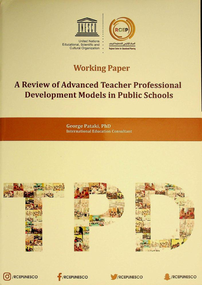 A review of advanced teacher professional development models in public schools